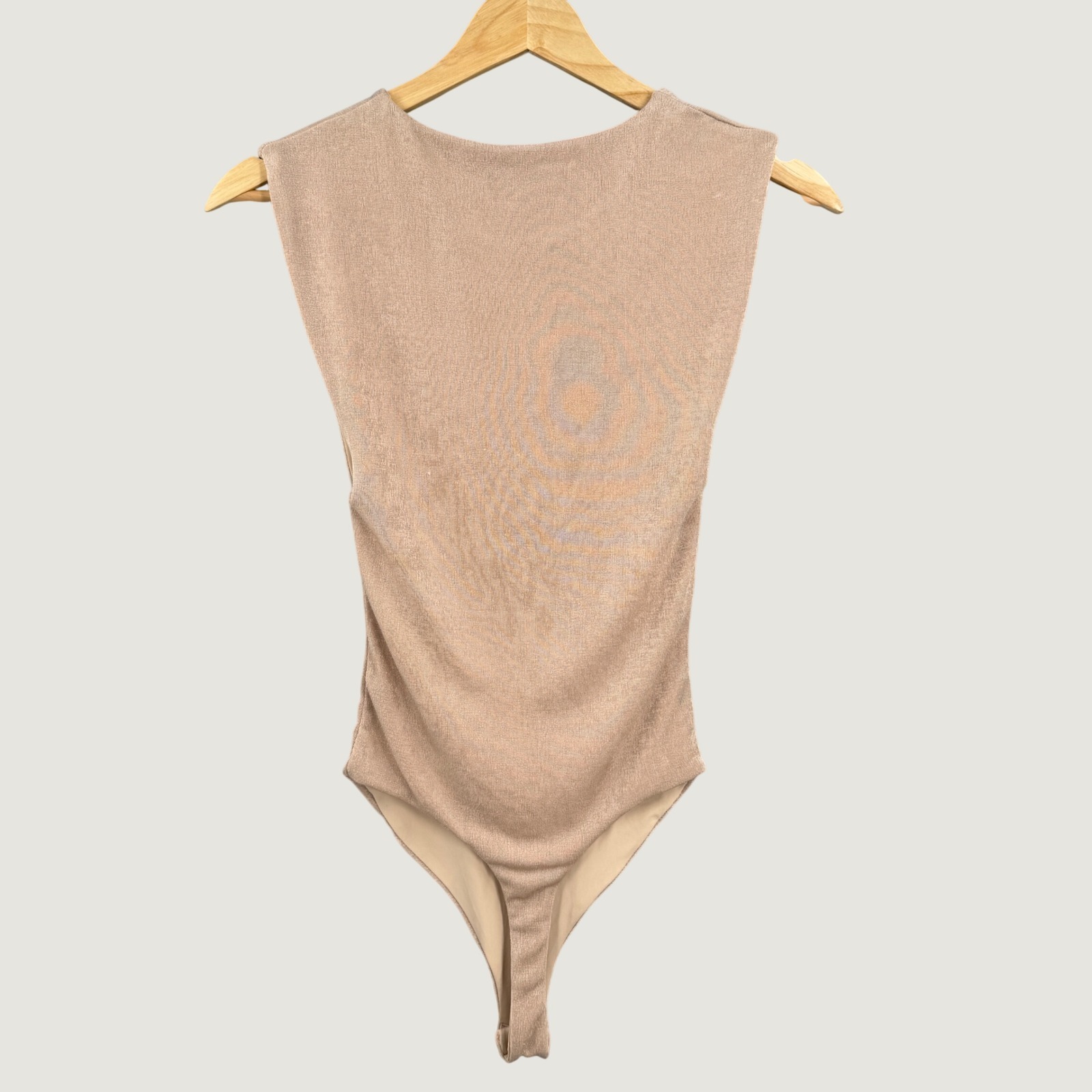 Camilla And Marc Lumino Stocking Bodysuit Size 2 Tan Color Shimmer Nwt — image 3 of 5